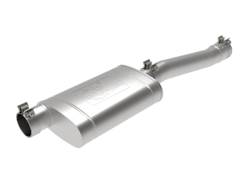 aFe 409 Stainless Steel Muffler Upgrade Pipe for 2020-2021 GM Trucks with V8 6.2L Engine - Performance Exhaust System for Off-Roading & Towing