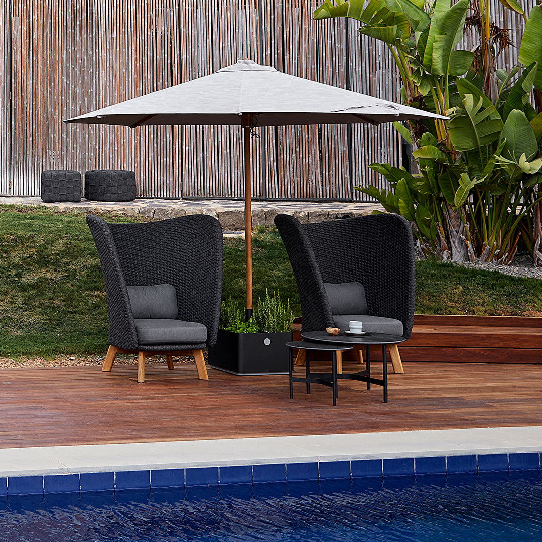 Classic Parasol by Cane Line Design Team - Stylish Outdoor Umbrella for Patio, Garden, and Poolside Shade