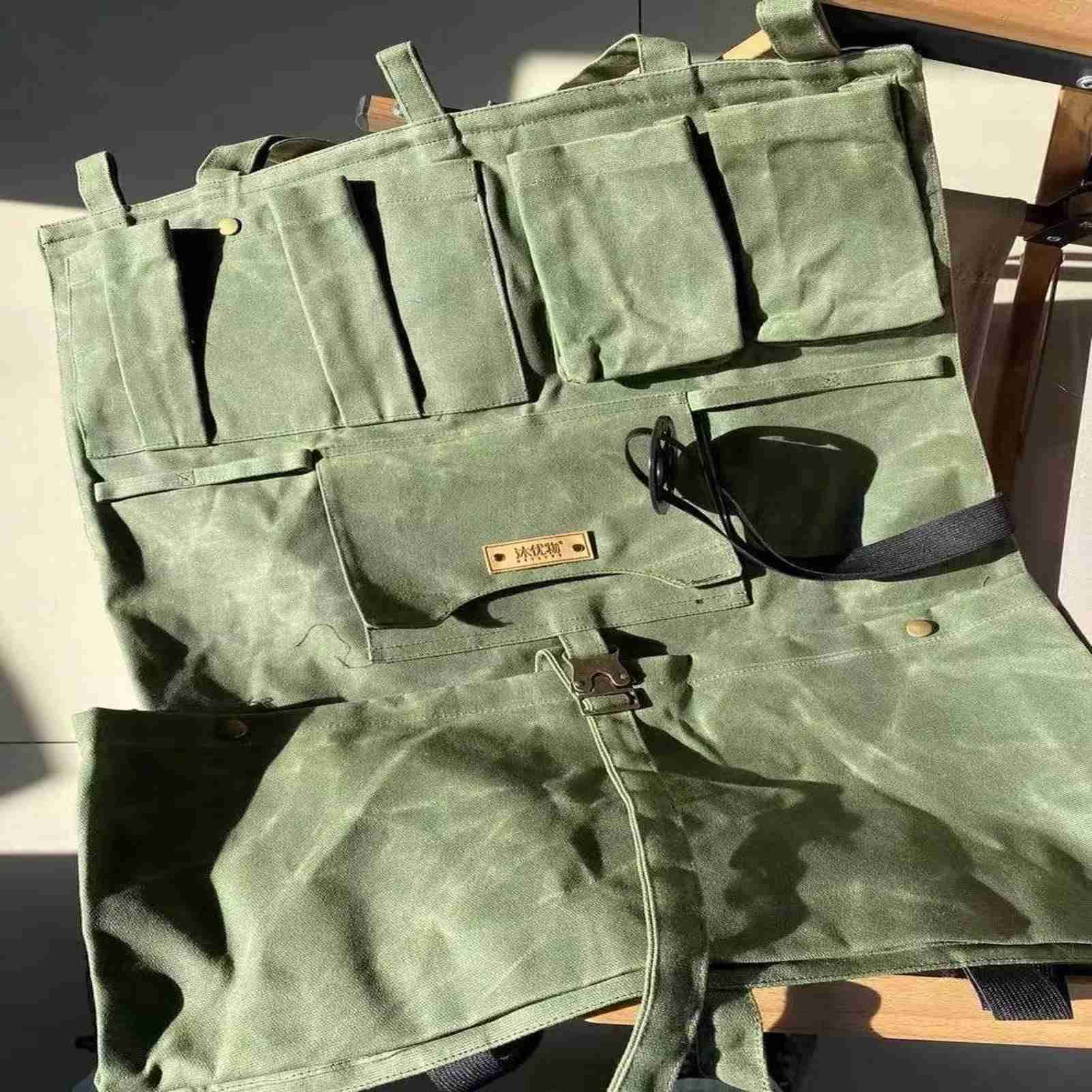 Military Style Tactical Canvas Car Organizer - Hanging Storage Bag with Multiple Pockets for Front Seat, Travel & Camping Gear Organization | Perfect for Road Trips, Outdoor Adventures & Daily Commute