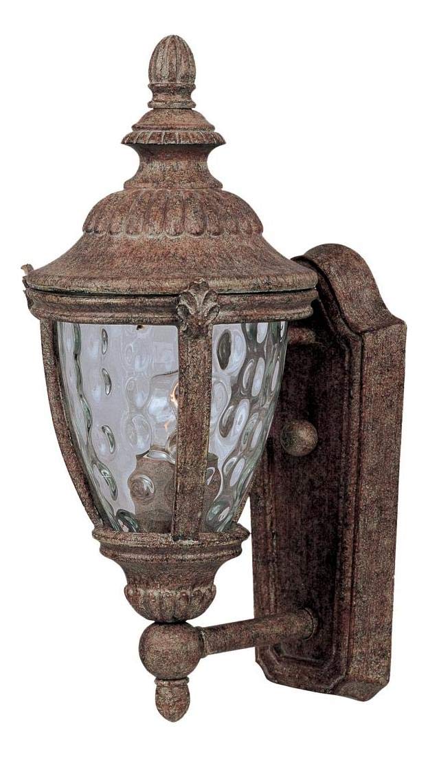 Earth Tone Water Glass Wall Lantern - Handcrafted Vintage Outdoor Lighting for Porch, Garden & Patio Decor