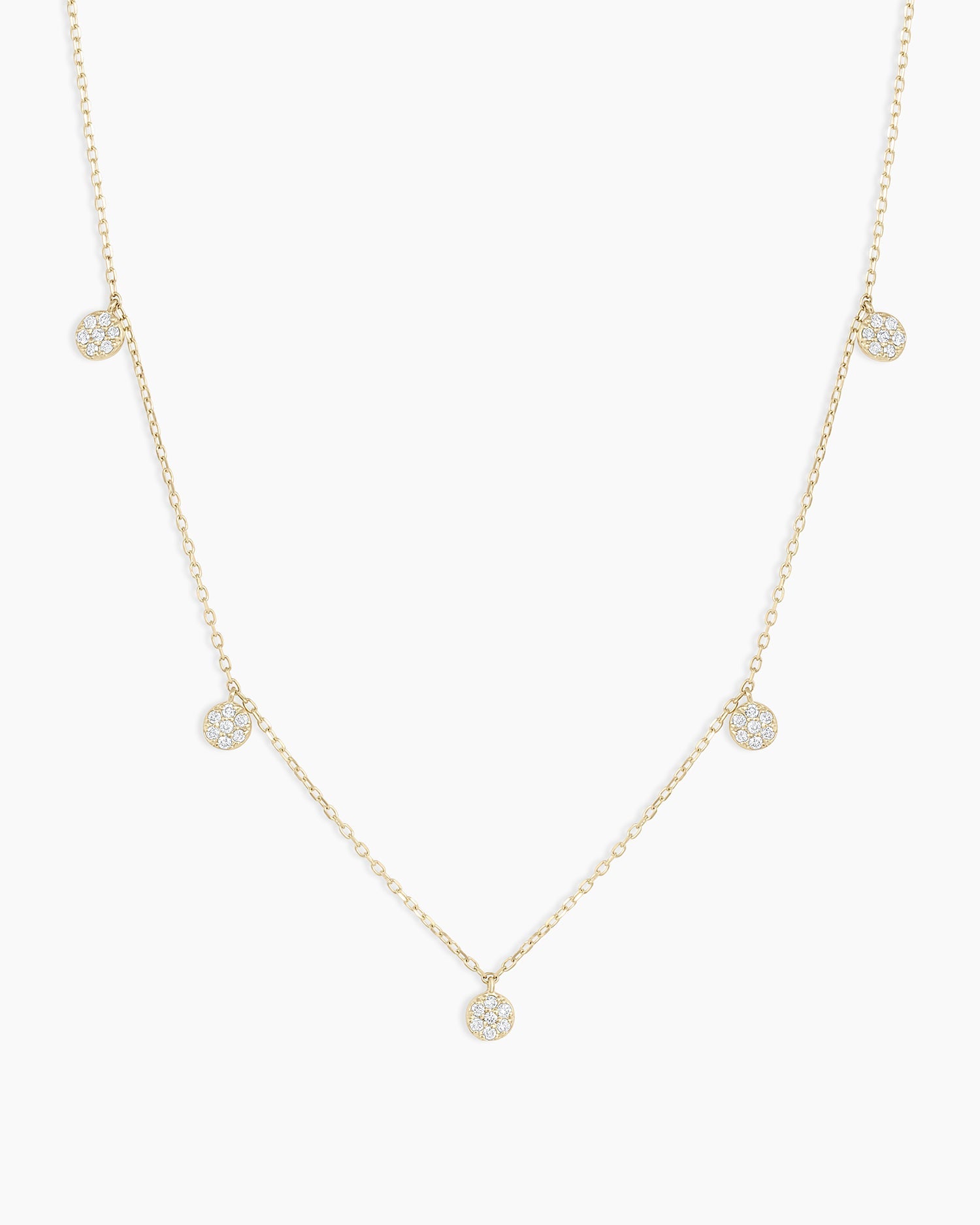 Diamond Pavé Flutter Necklace - Elegant 14K Gold Layered Necklace for Women | Perfect for Weddings, Date Nights & Special Occasions