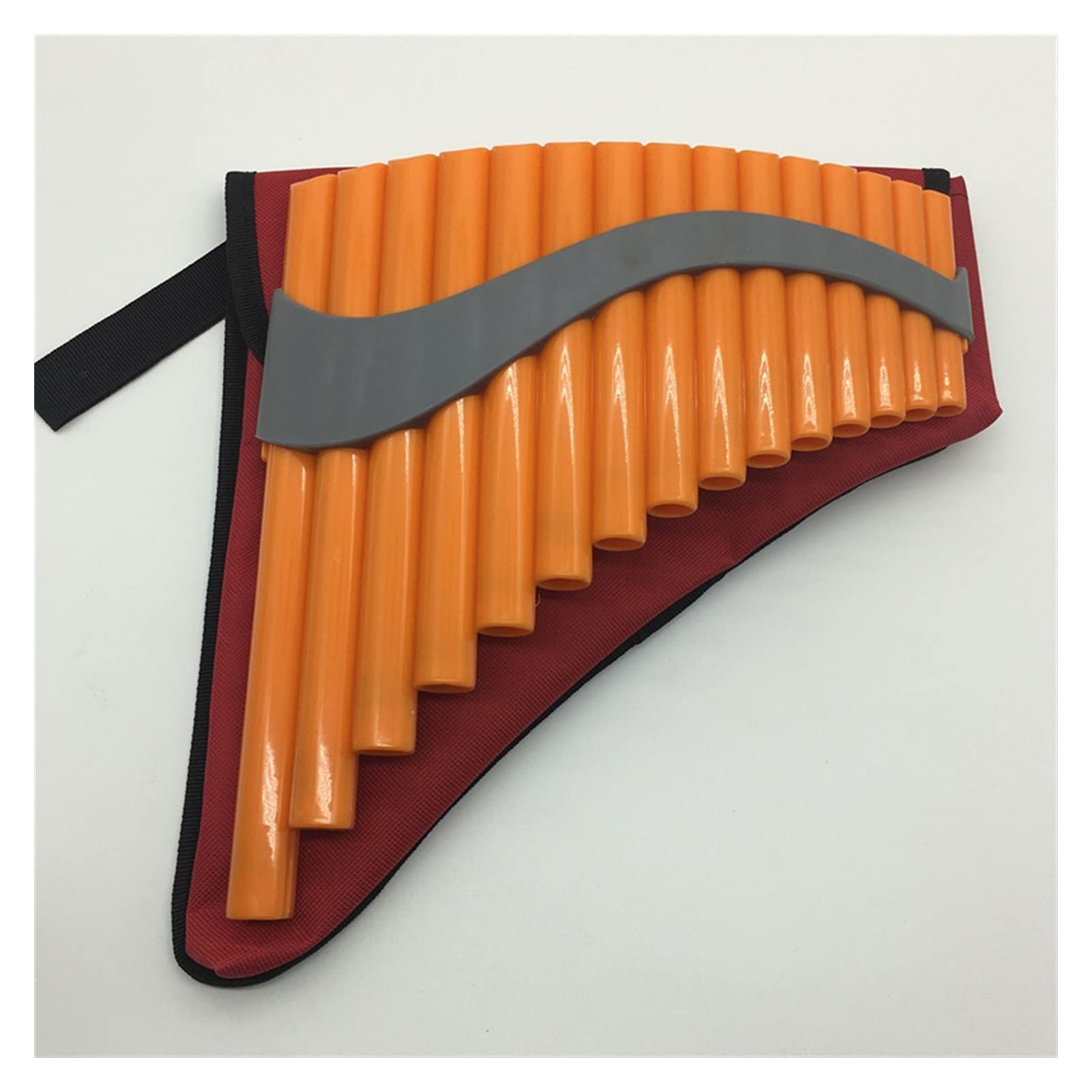 Professional 15-Pipe ABS Pan Flute in G Key - Handmade Folk Musical Instrument for Performances, Meditation & Relaxation | Perfect for Musicians, Beginners & Music Lovers
