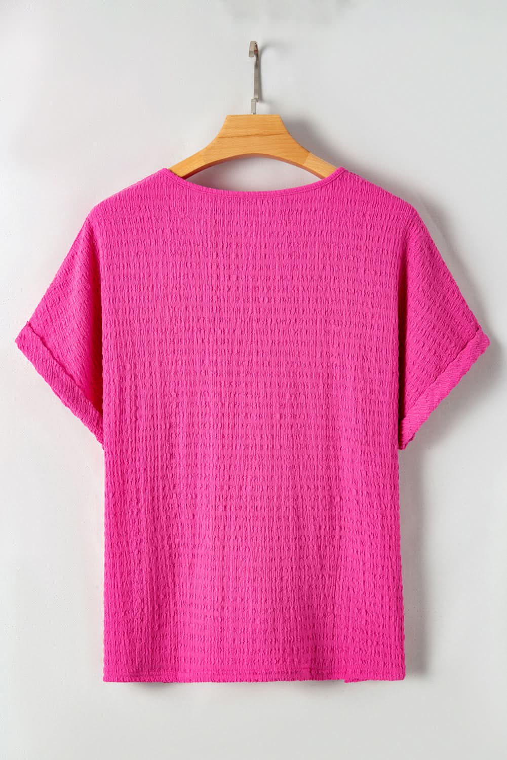Bright Pink Plus Size T-Shirt for Women - Soft & Comfortable Casual Tee for Everyday Wear | Perfect for Outings, Workouts, and Relaxing at Home