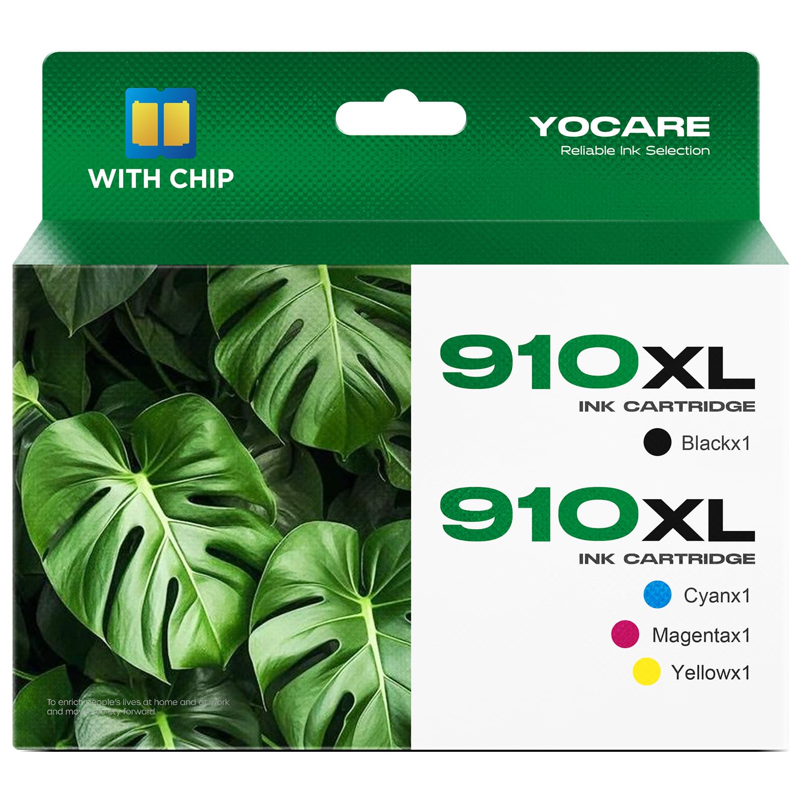 HP 910 910XL Ink Cartridges Combo Pack - 4-Pack (Black, Cyan, Magenta, Yellow) | Replacement for HP 910XL Ink | Compatible with Officejet Pro 8025, 8035, 8028, 8020, 8022 Printers | Perfect for Home Office Printing, Documents & Photos