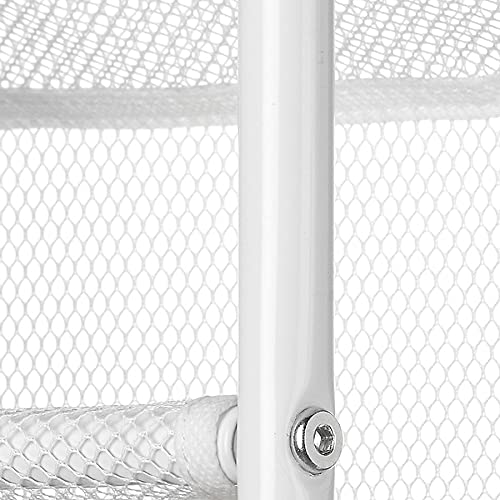 Whitmor Over the Door Shoe Organizer - Holds 36 Pairs of Shoes - Metal & Mesh Storage Rack - White - Perfect for Closet, Bedroom & Entryway Organization