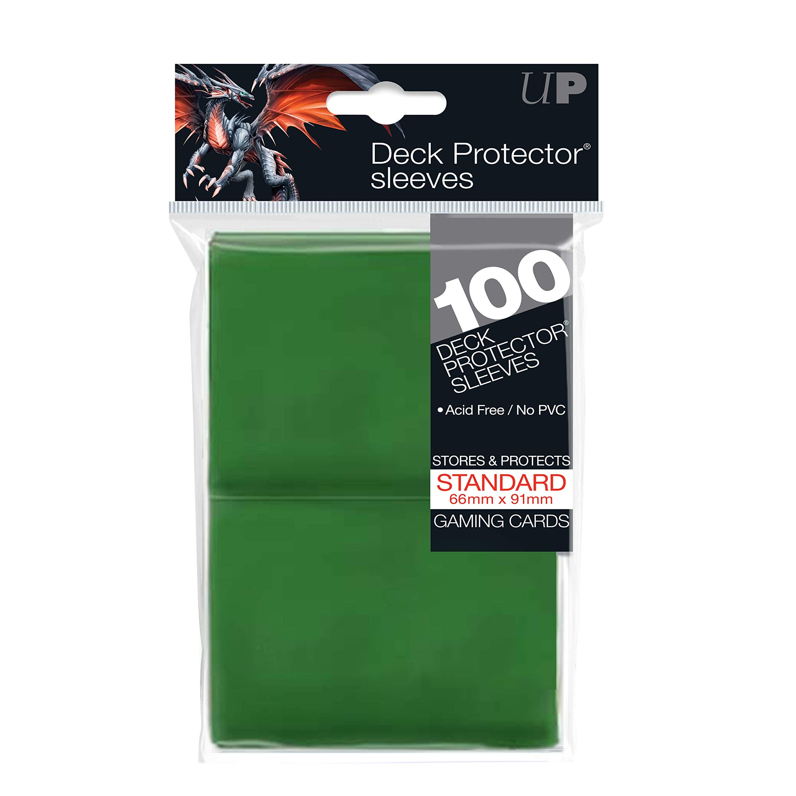 Ultra Pro Standard Solid Green Deck Protector Sleeves for MTG, Pokemon & Yugioh Trading Cards (200-Count) - Perfect for Card Game Tournaments & Collectible Storage