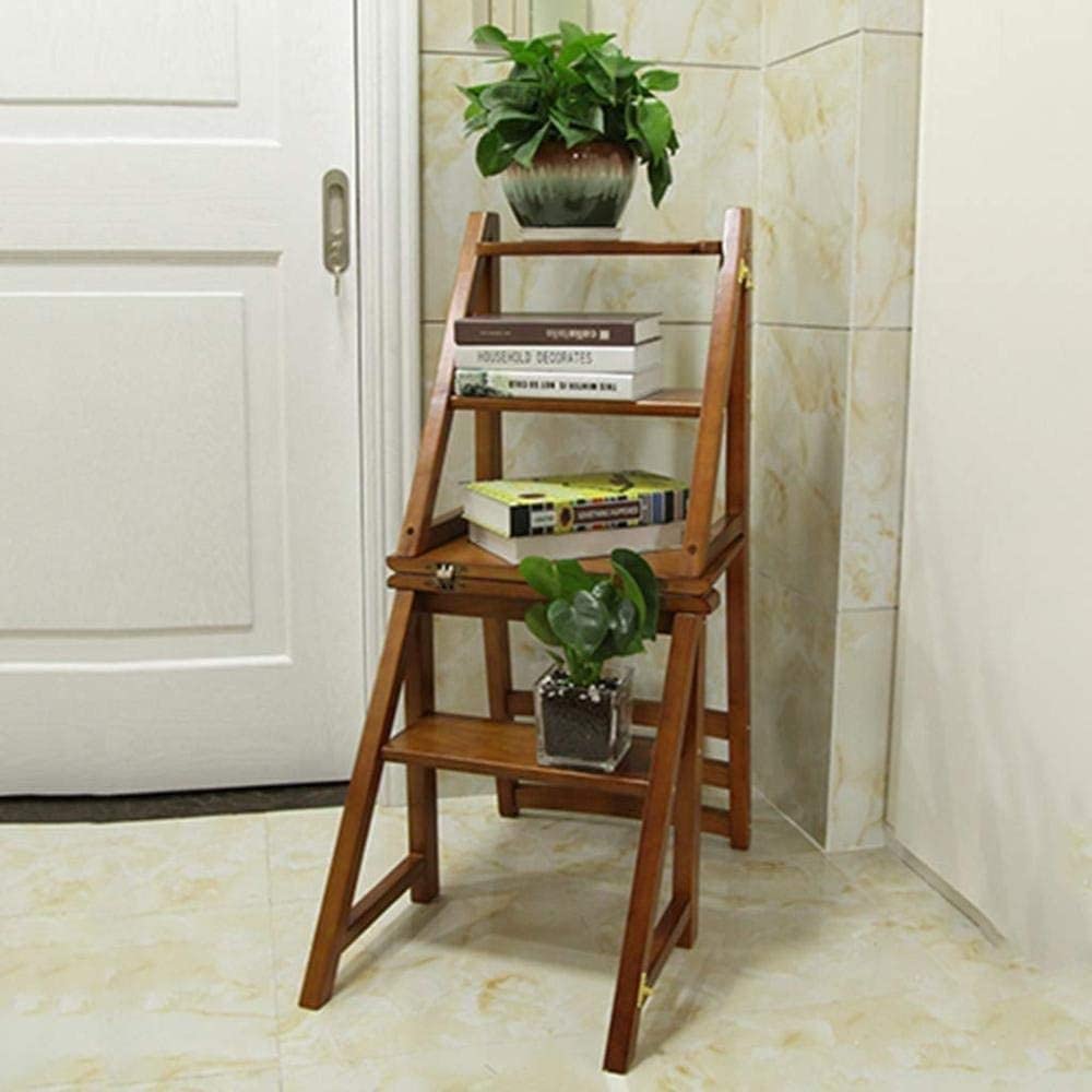 Foldable Step Stool for Home - Multifunctional Ladder Stool for Kitchen, Bathroom & Indoor Use - Flower Stand, Dining Chair & Compact Storage Solution