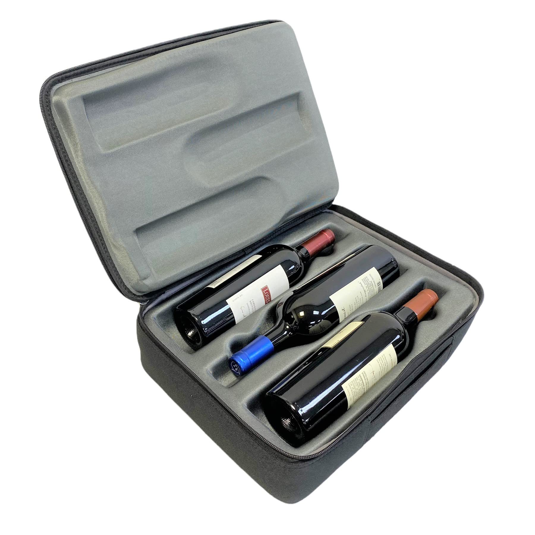 Premium Spinner Wheel Wine Luggage with TSA Lock & Expandable Storage - Silver | Perfect for Air Travel, Wine Tours & Gift Transport