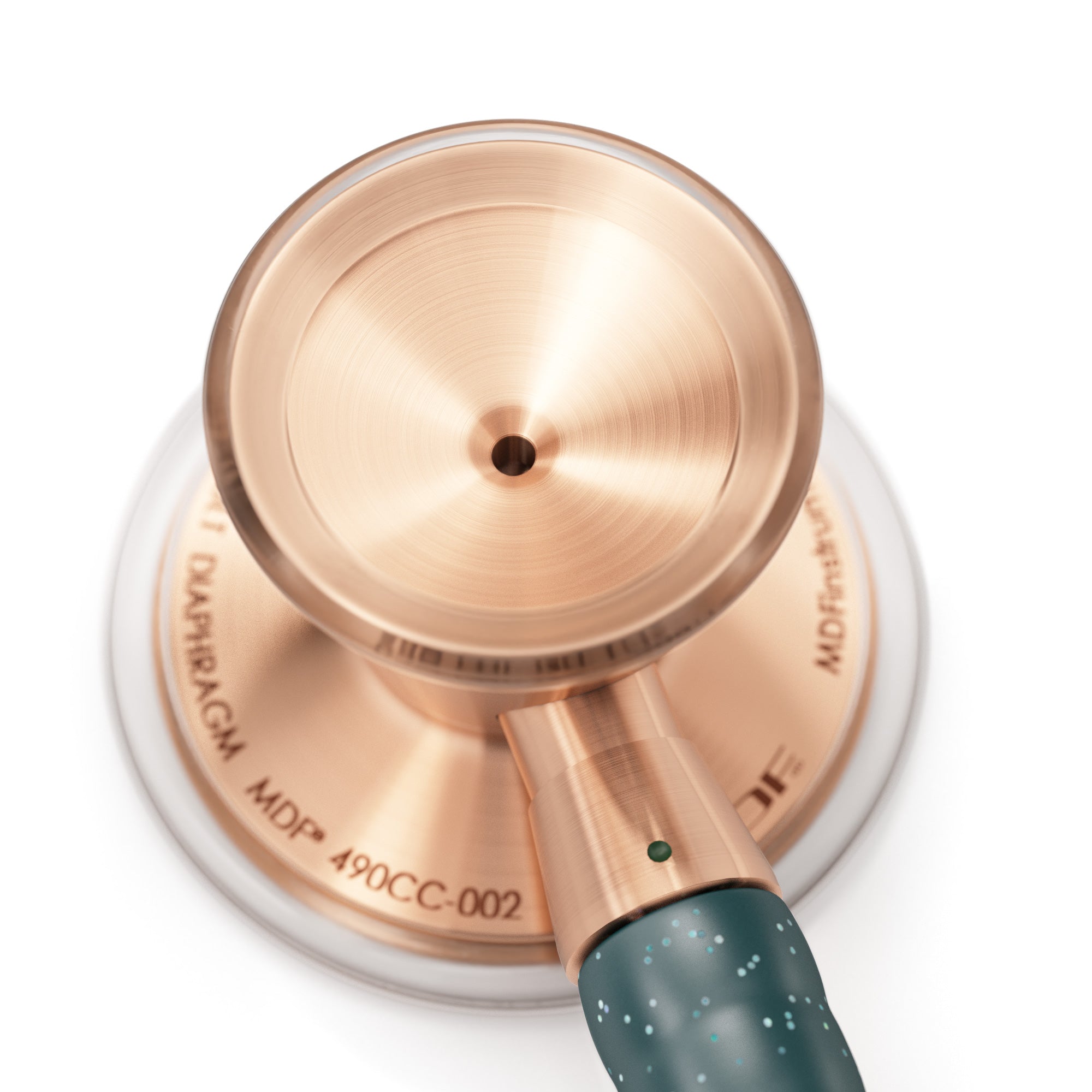 ProCardial® Titanium Cardiology Stethoscope - Green Glitter & Rose Gold | Premium Medical Stethoscope for Doctors, Nurses & Healthcare Professionals | Ideal for Cardiology, ER & Clinical Use