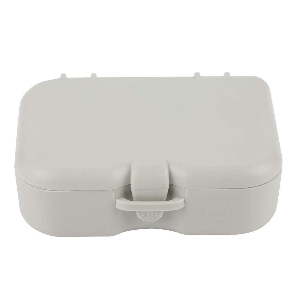 Bognajin Denture Storage Case with Mirror & Cleaning Brush - Portable False Teeth Holder for Travel, Home & Daily Dental Care
