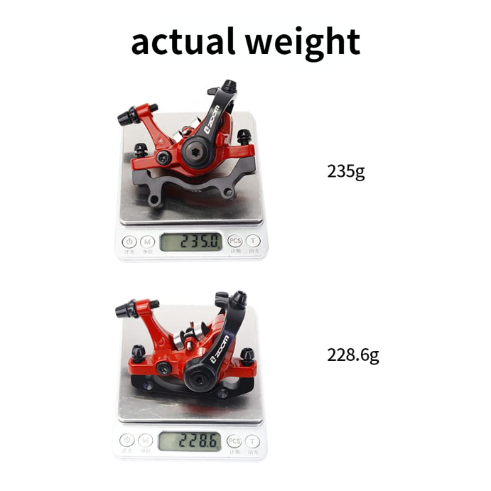 **Zoom DB-680 Bilateral Caliper Disc Brake Set - Dual Piston Alloy Mountain Bike Brakes with Cable Line Pulling - Perfect for Trail Riding, Commuting & Off-Road Cycling**