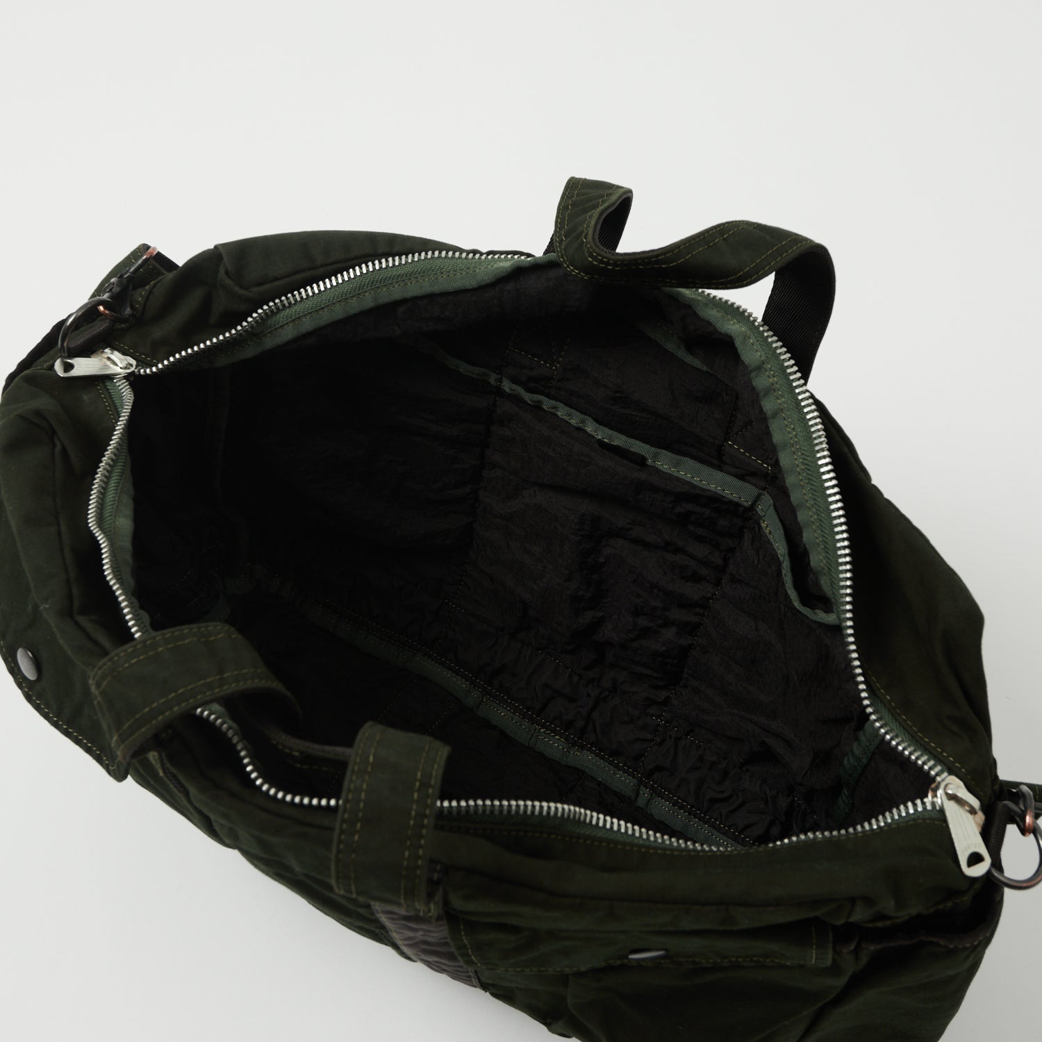 Porter Yoshida & Co. Small Crag 2-Way Boston Bag in Khaki - Stylish Unisex Shoulder Bag for Travel, Work & Daily Commute