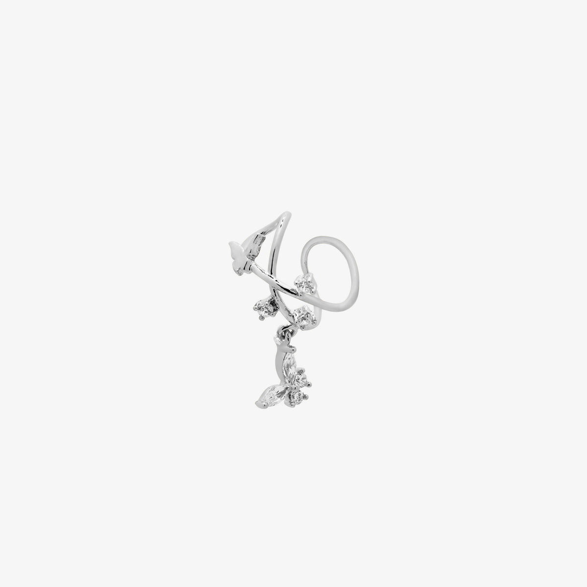 Elegant Vine with Butterfly Ear Cuff - Boho Chic Gold Plated Ear Jewelry for Women | Perfect for Weddings, Parties & Everyday Wear