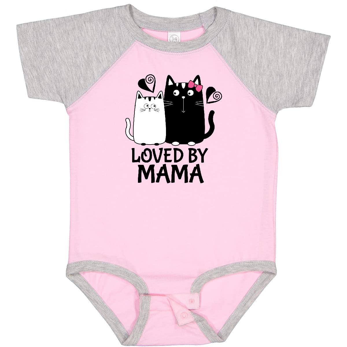 Inktastic Loved by Mama Baby Bodysuit - Soft Cotton Onesie for Newborns & Infants - Perfect for Family Photos, Holidays & Everyday Wear