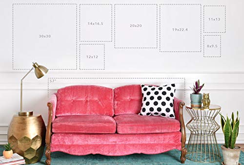 Deny Designs Bree Madden Basic White Framed Wall Art - 30x30 Inches - Modern Home Decor for Living Room, Bedroom & Office
