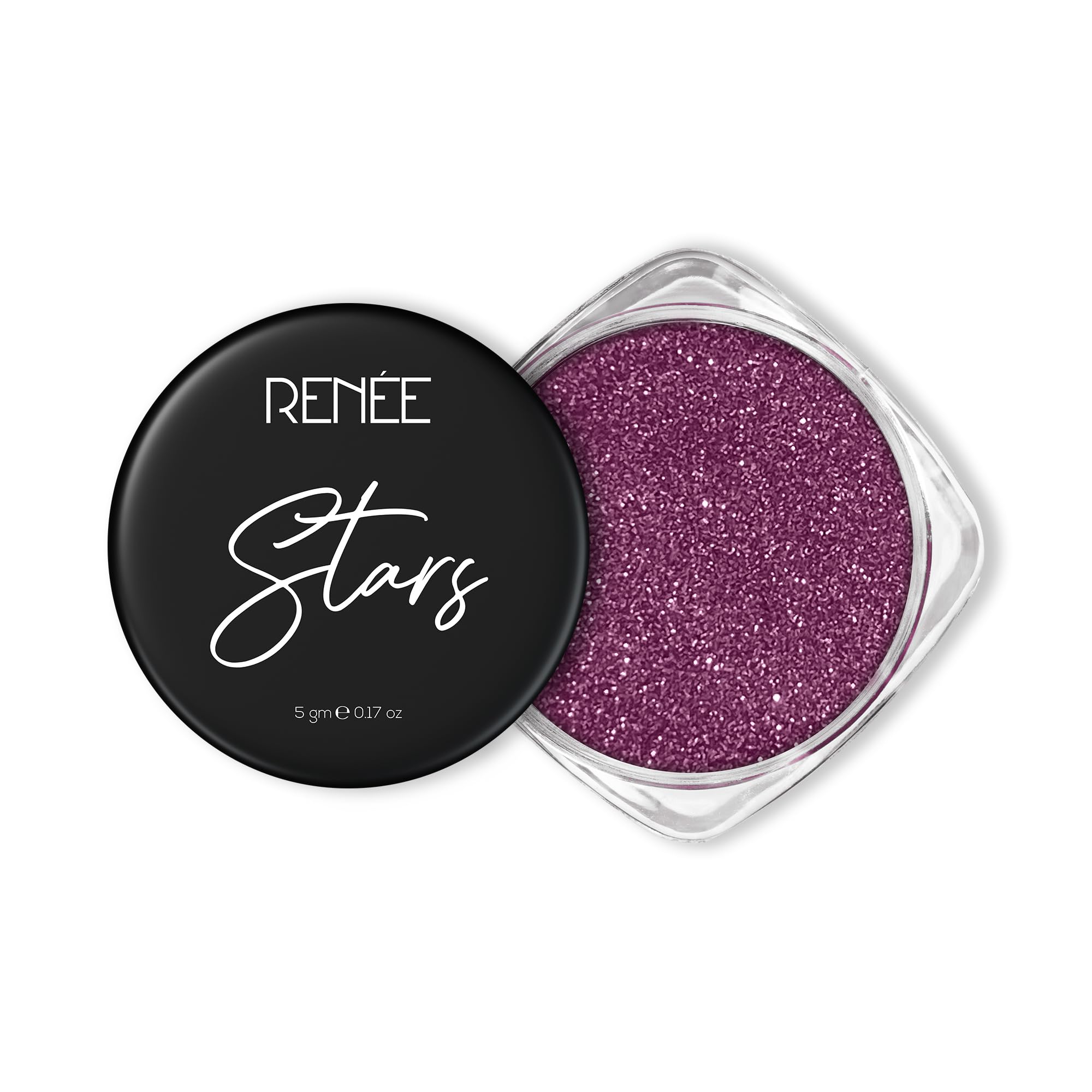 RENEE Stars Pink Face & Body Glitter - 5g Safe, Skin-Friendly, Cruelty-Free Makeup | Light-Reflecting Sparkle for Long-Lasting Wear | Perfect for Parties, Festivals, Cosplay & Special Events | Easy to Apply & Remove