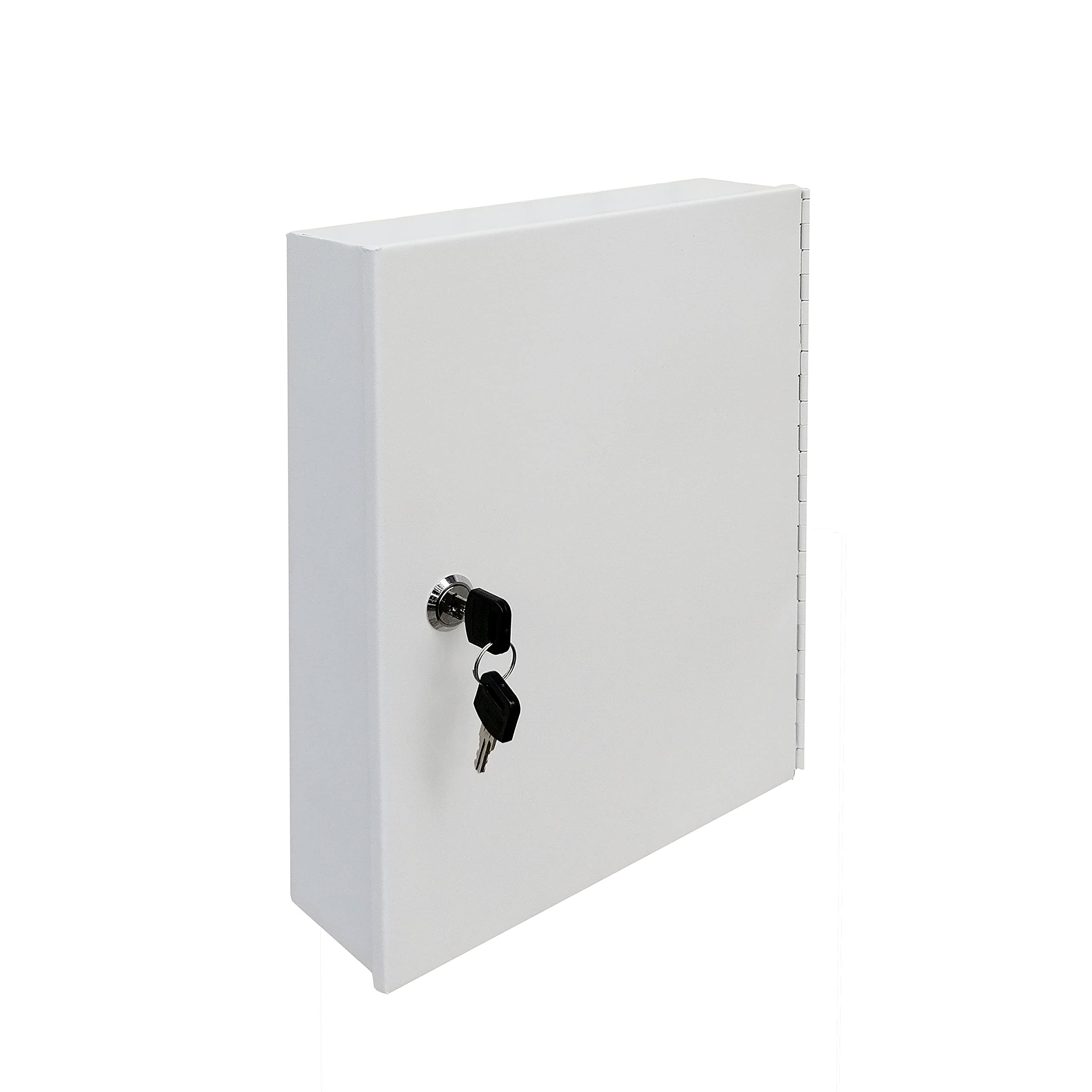 FixtureDisplays® 90-Key Steel Lockable Storage Box with Wall Mount - Secure Key Organizer Cabinet for Home, Office & Commercial Use