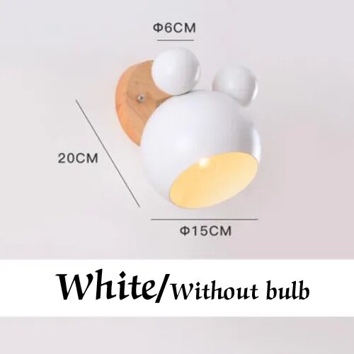 Disney Mickey Mouse Wall Light for Kids Room - LED Night Light for Nursery, Bedroom & Playroom - Perfect for Bedtime, Decor & Safe Nighttime Illumination