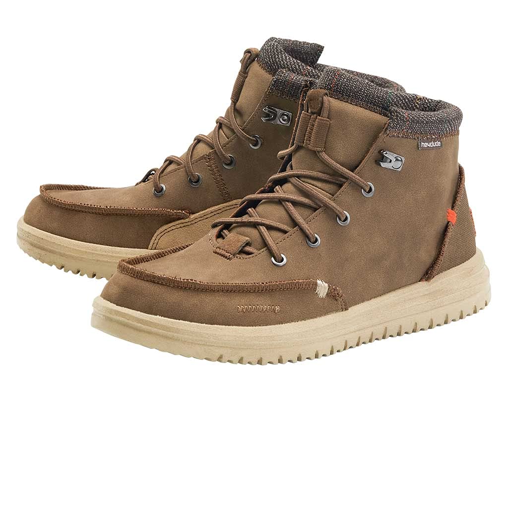 Hey Dude Men's Bradley Lace Up Boots - Comfortable Lightweight Casual Shoes for Men | Waterproof Hiking & Outdoor Walking Boots in Multiple Colors