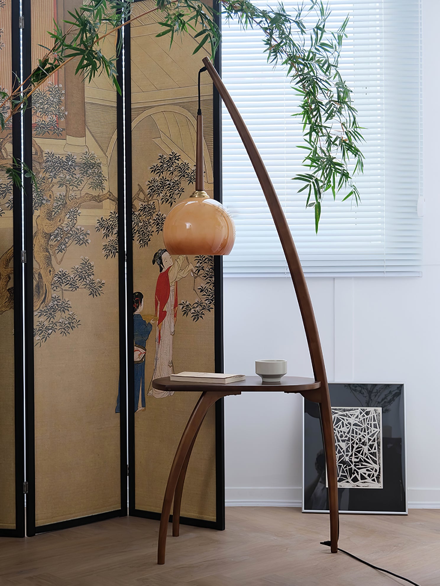 Modern Arc Sphere Floor Lamp - Adjustable LED Standing Light for Living Room, Bedroom & Office - Stylish Ambient Lighting for Home Decor
