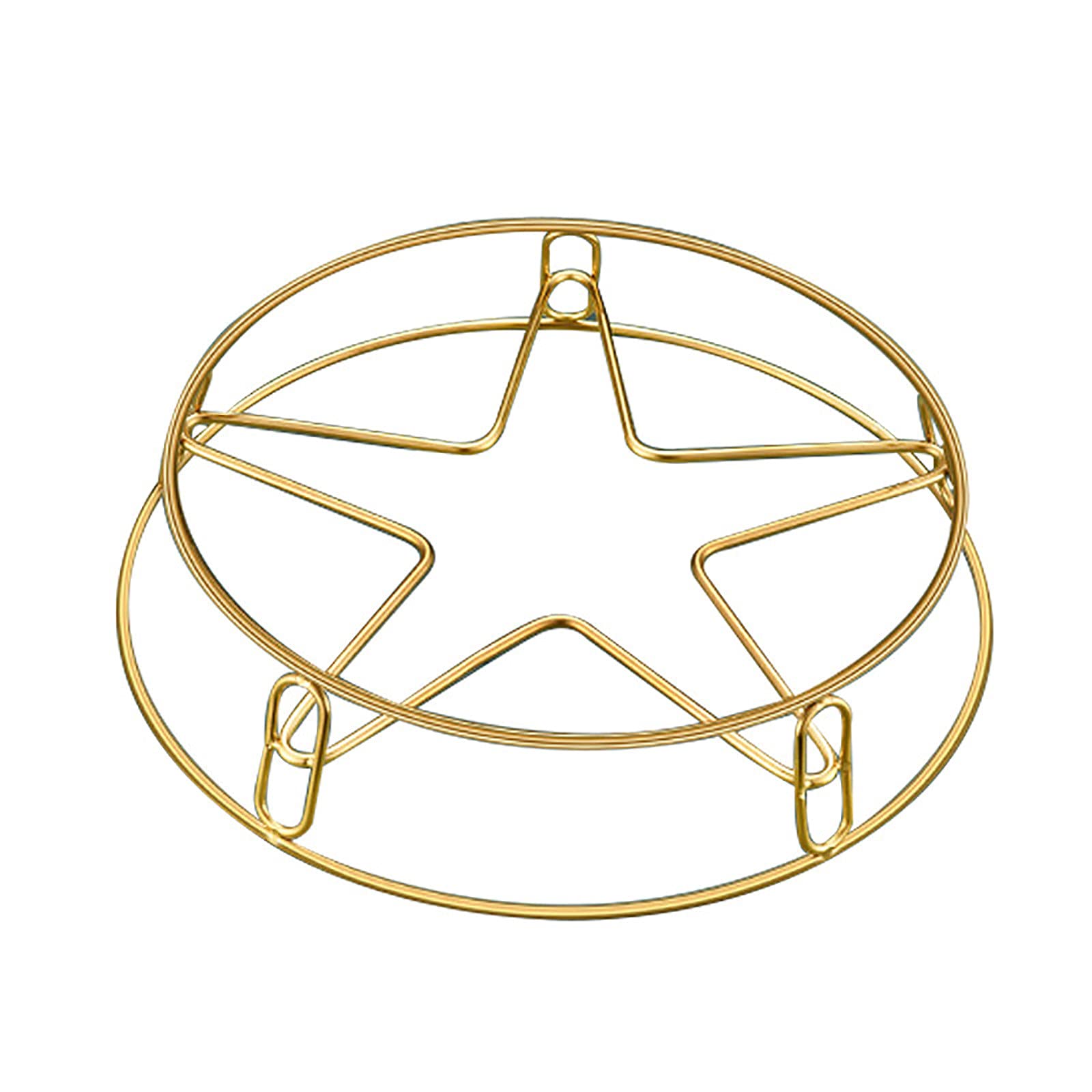 Foldable Multi-Pot Rack Steaming Trivet - Round Anti-Scalding Kitchen Organizer for Pots & Pans (Gold, One Size) - Perfect for Cooking, Baking & Kitchen Storage