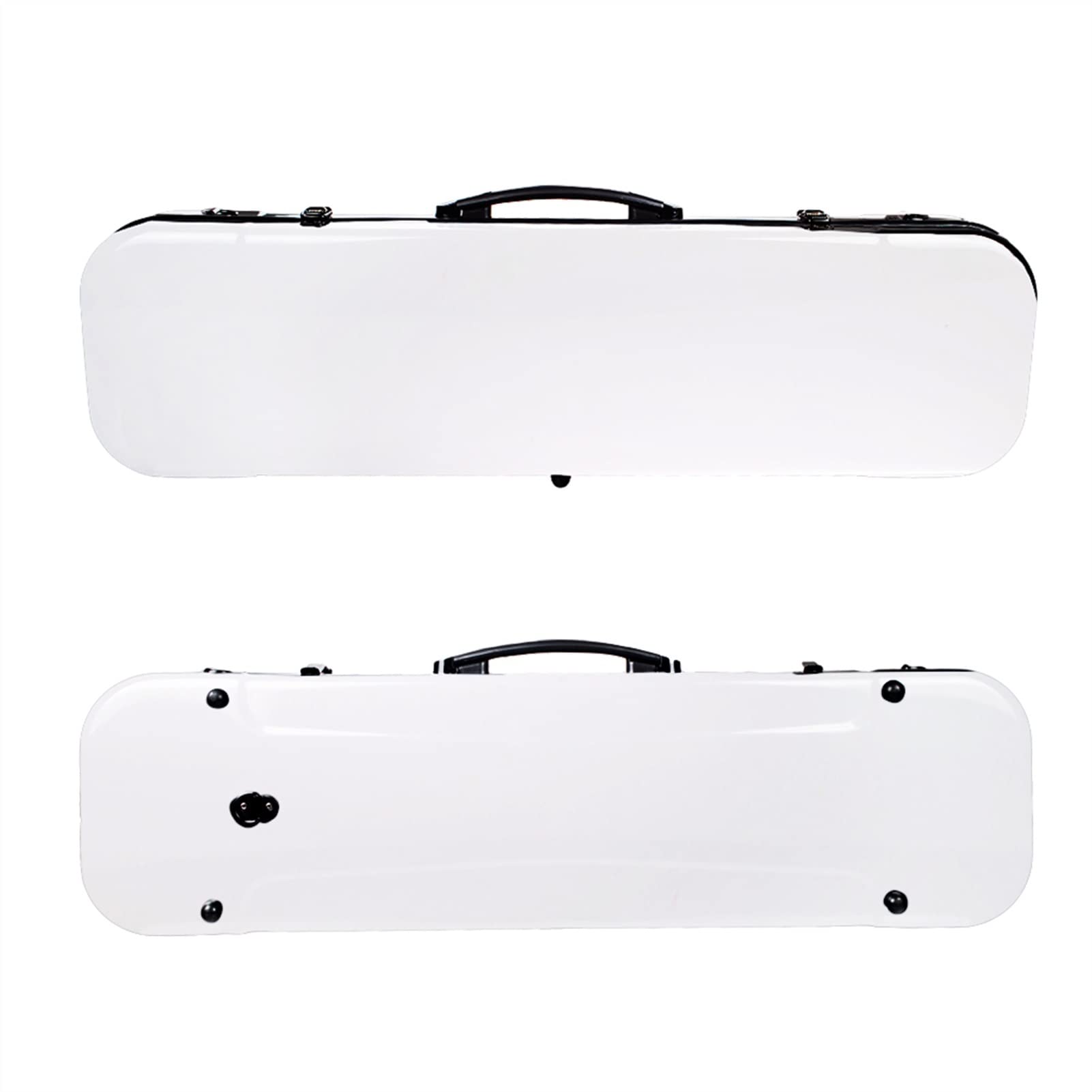 Carbon Fiber-Like Oblong Violin Case - Lightweight & Durable 4/4 Acoustic/Electric Violin Storage - Perfect for Travel, Performances & School