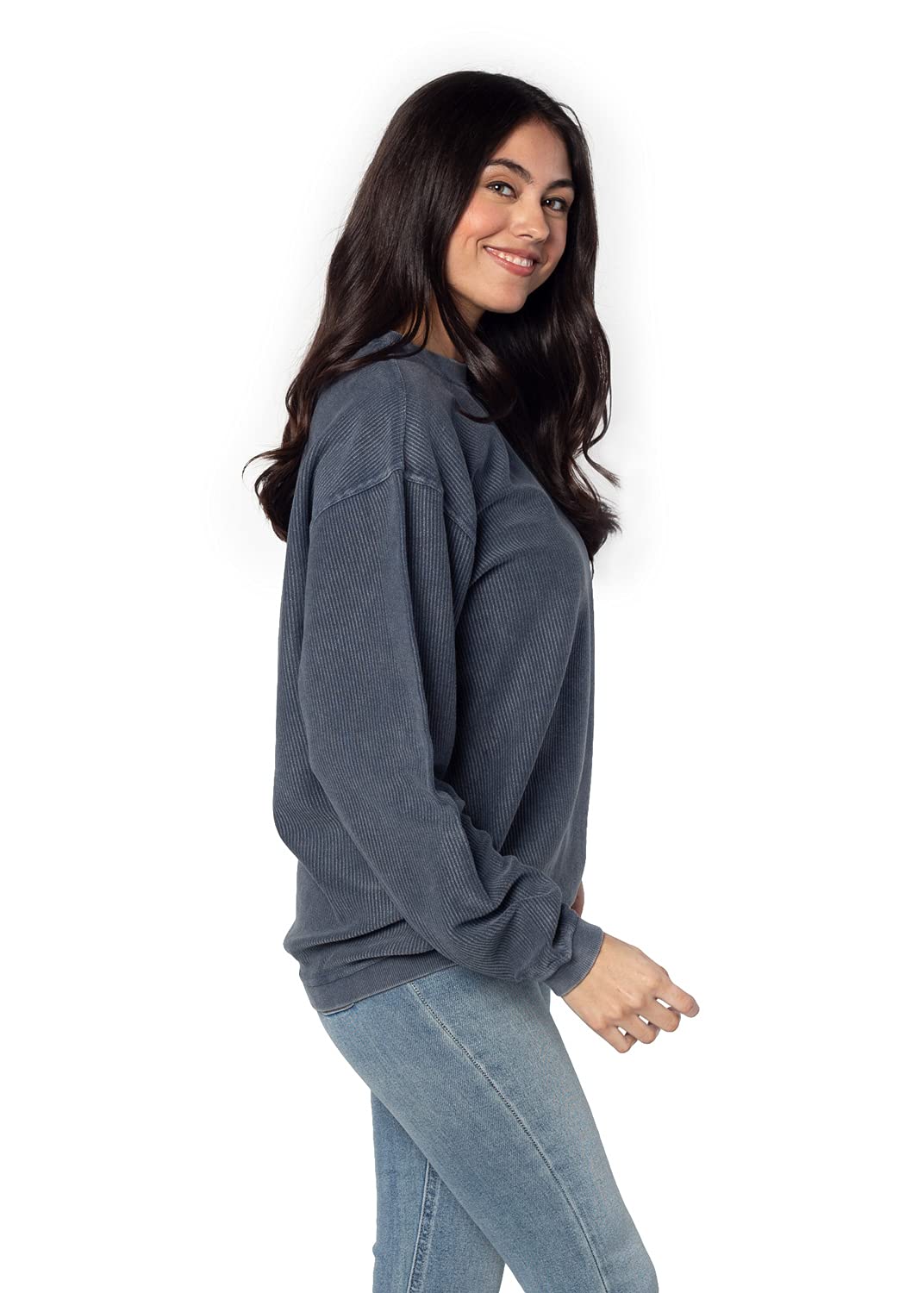 Chicka-d Women's Cable Knit Sweatshirt - Soft & Cozy Pullover for Casual Wear, Fall & Winter Fashion, Lounge & Outfits