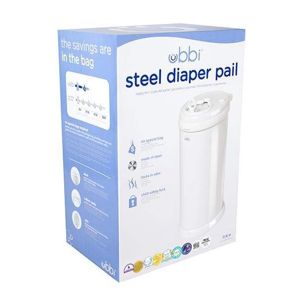 Ubbi Diaper Pail - Odor-Containing Baby Diaper Disposal System for Nursery & Changing Stations - Perfect for Newborns & Toddlers