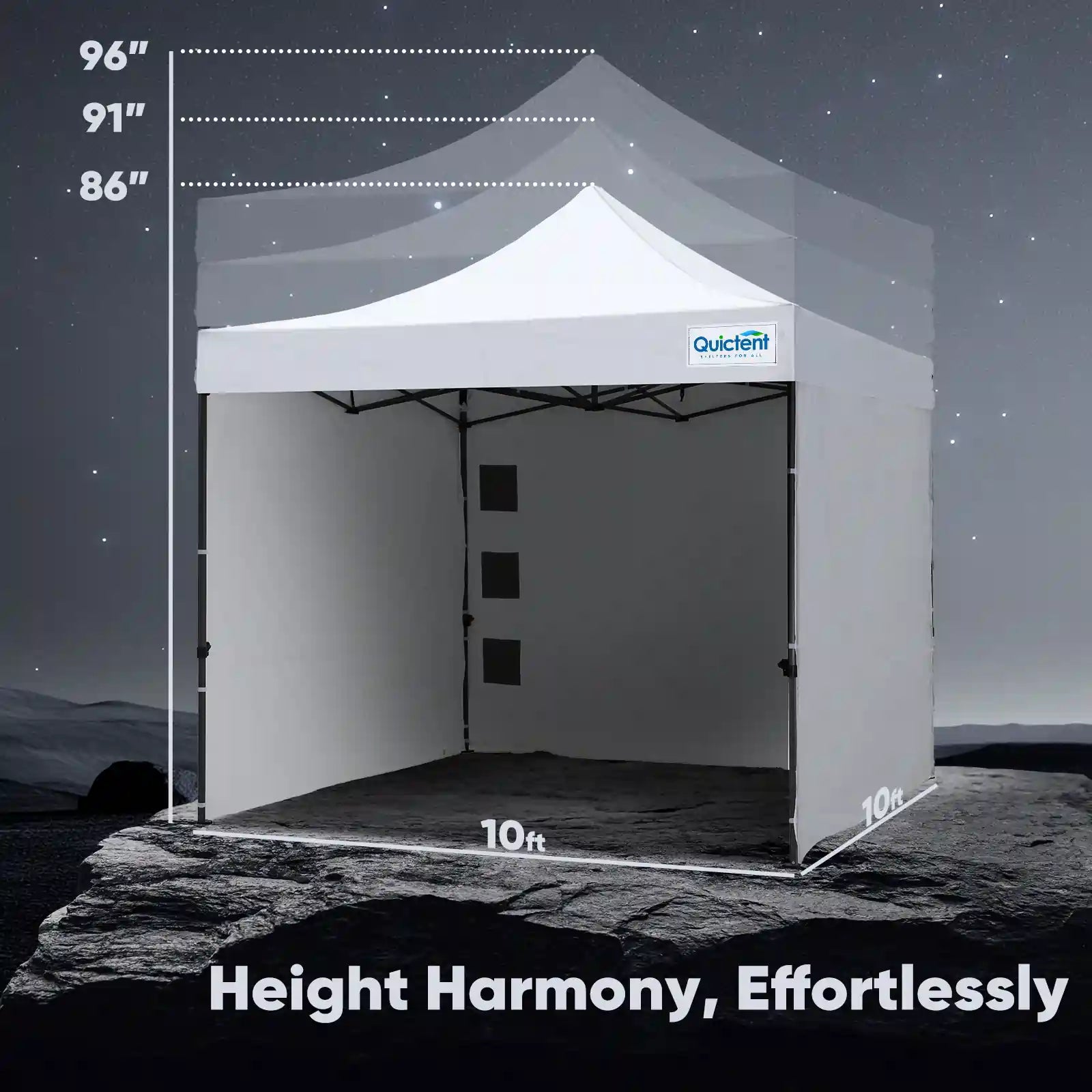 Heavy Duty Commercial Pop Up Canopy Tent - Waterproof Instant Shelter for Outdoor Events, Parties, Markets & Camping
