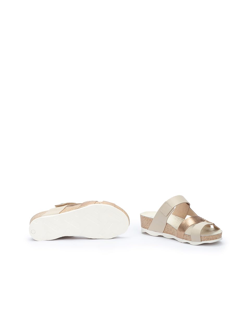 PIKOLINOS Women's Leather Wedge Sandals - Comfortable Mahon Style for Summer, Beach & Casual Outings