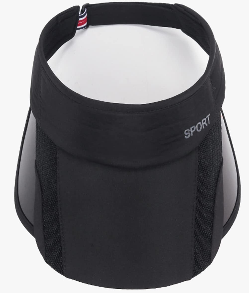 Sun Visor Hat for Women & Men - Adjustable Retractable Brim Sports Cap for Golf, Tennis, Running & Beach - UV Protection with Ponytail Hole - Perfect for Outdoor Activities, Workouts and Summer Vacations