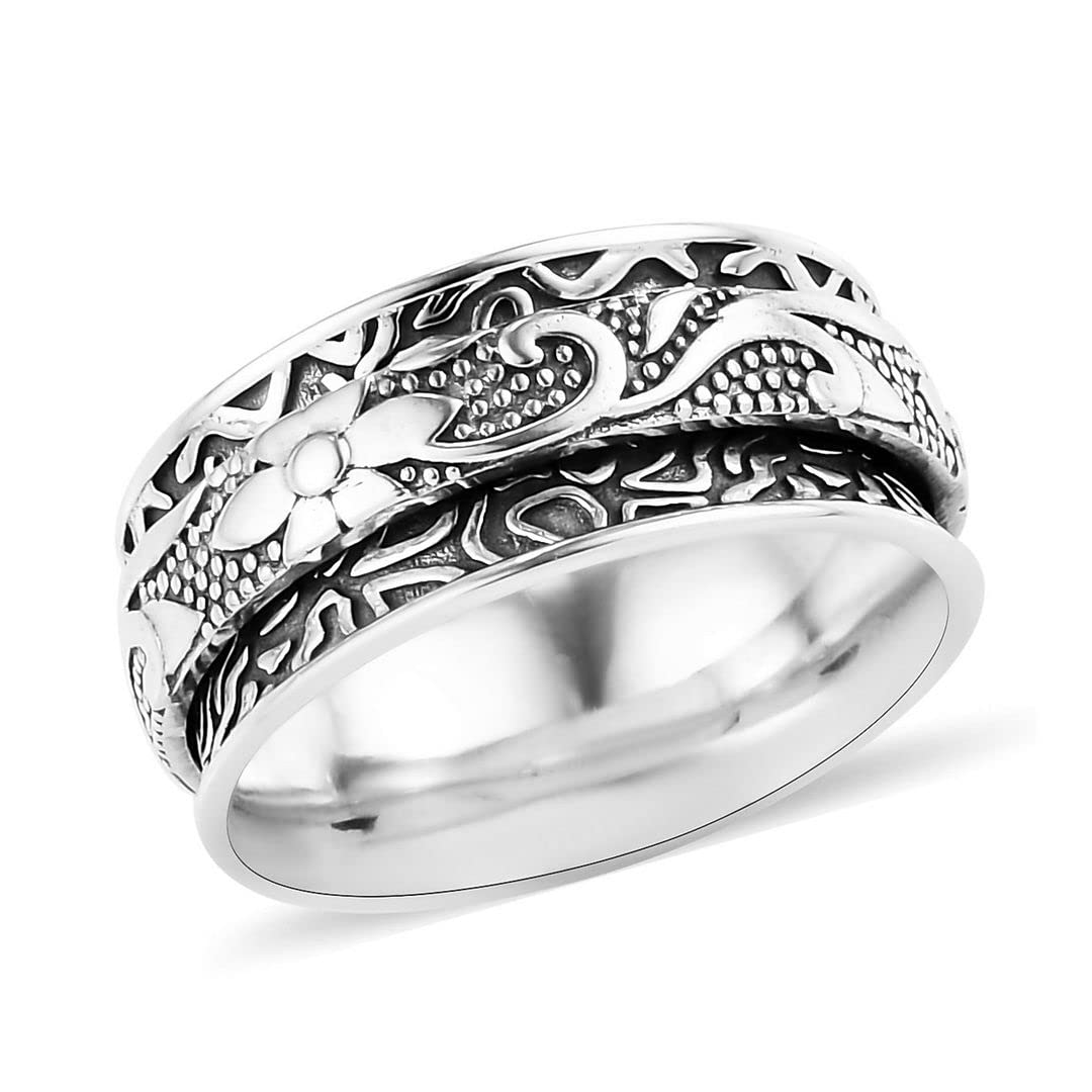 925 Sterling Silver Mom Spinner Ring for Women - Elegant Jewelry Gift for Birthday, Mother's Day & Special Occasions | Perfect for Everyday Wear, Gifting & Stress Relief