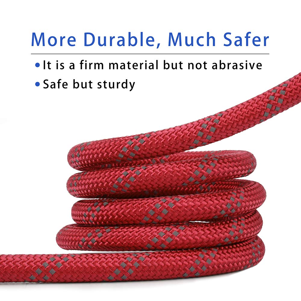 **Reflective 6ft Slip Lead Dog Leash for Large & Medium Dogs - Heavy Duty Training Rope with Strong Pull Resistance - Perfect for Walking, Hiking & Outdoor Adventures**
