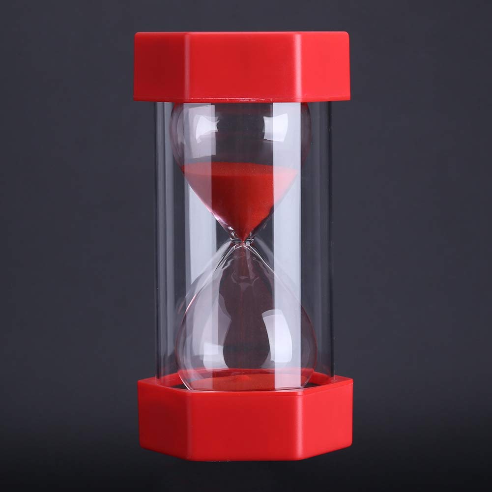 Colorful 30-Minute Sand Timer Hourglass - Yellow 30-Point Glass Timer for Home, Office, Classroom & Meditation | Perfect Decor, Gift & Productivity Tool for Cooking, Games, Study & Time Management
