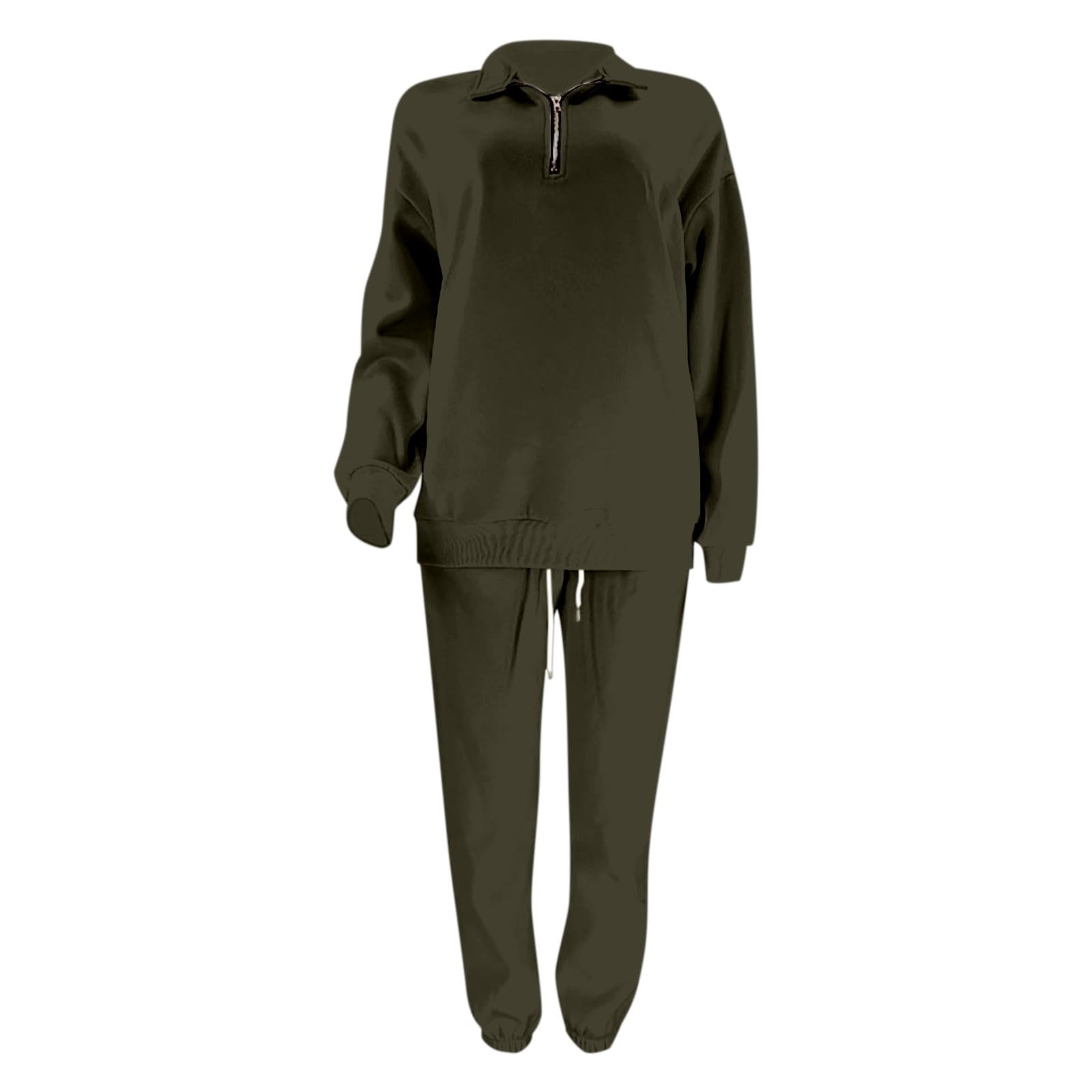 VREWARE Women's Fleece Sweatsuit Set - Cozy Lounge Wear for Home & Outings
