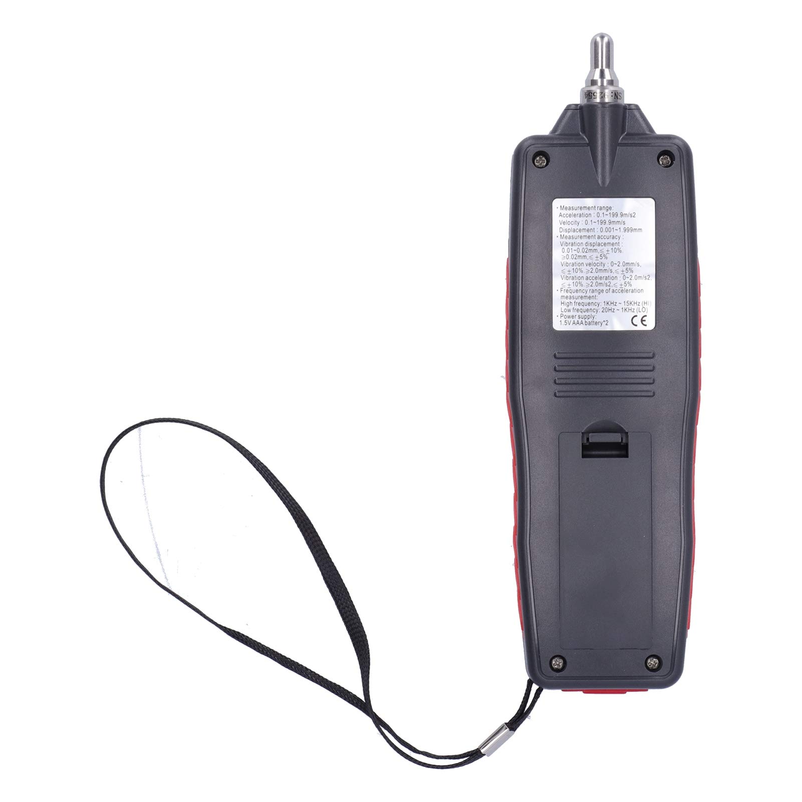 Eujgoov WT63B Portable Vibration Meter - Digital Vibrometer Tester for Industrial Equipment, HVAC Systems & Machinery Vibration Analysis | Measures Displacement, Velocity & Acceleration | Durable Construction for On-Site Testing