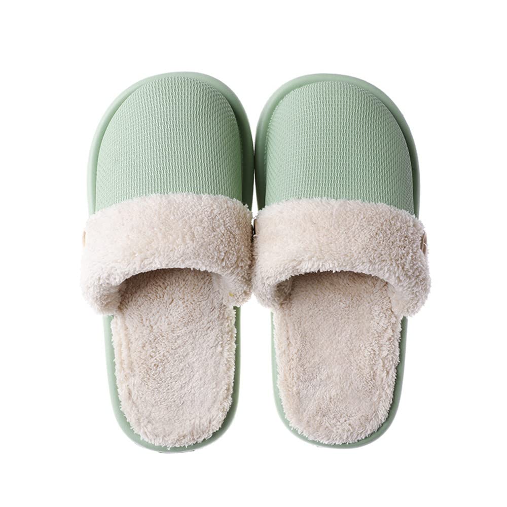 Cozy Warm Plush Wool Slippers for Women - Indoor House Shoes with Non-Slip Sole - Perfect for Winter, Home, Office & Relaxation