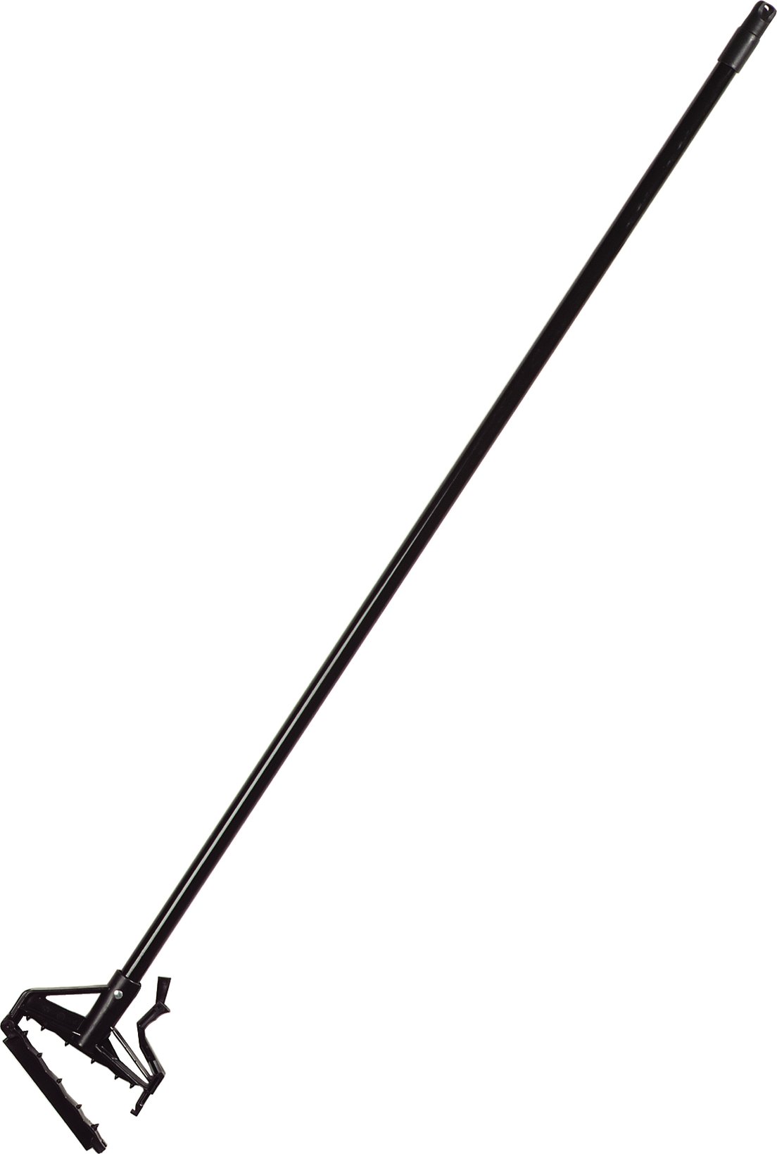 SPARTA 36959500 Quick-Release Metal Mop Handle - 60 Inch Vinyl Coated Cleaning Handle, Black (Pack of 12) for Home, Office & Commercial Use - Heavy Duty Floor Mopping & Janitorial Supplies