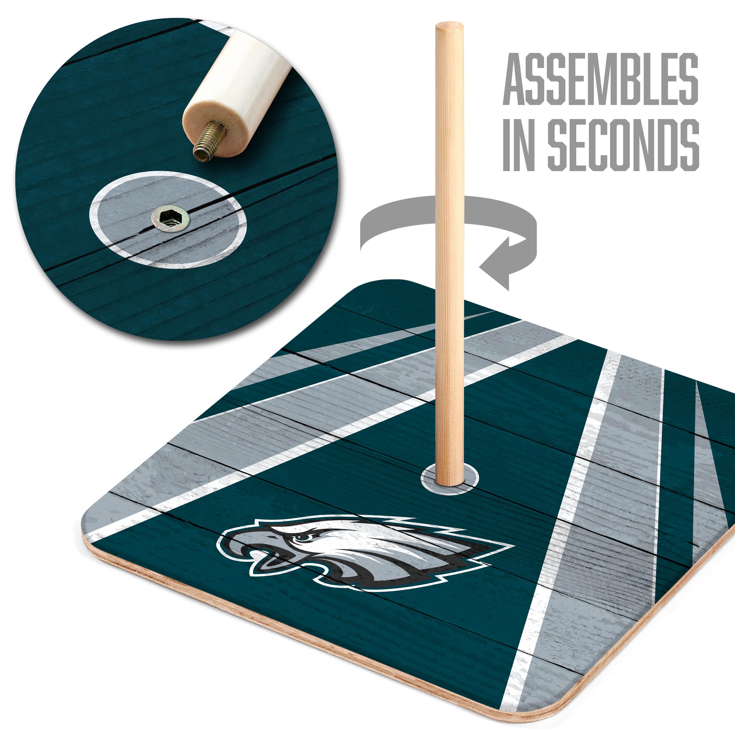 YouTheFan NFL Philadelphia Eagles Horseshoe Crossbody Bag - Official Licensed Team Logo - Perfect for Game Day, Tailgating & Fan Events