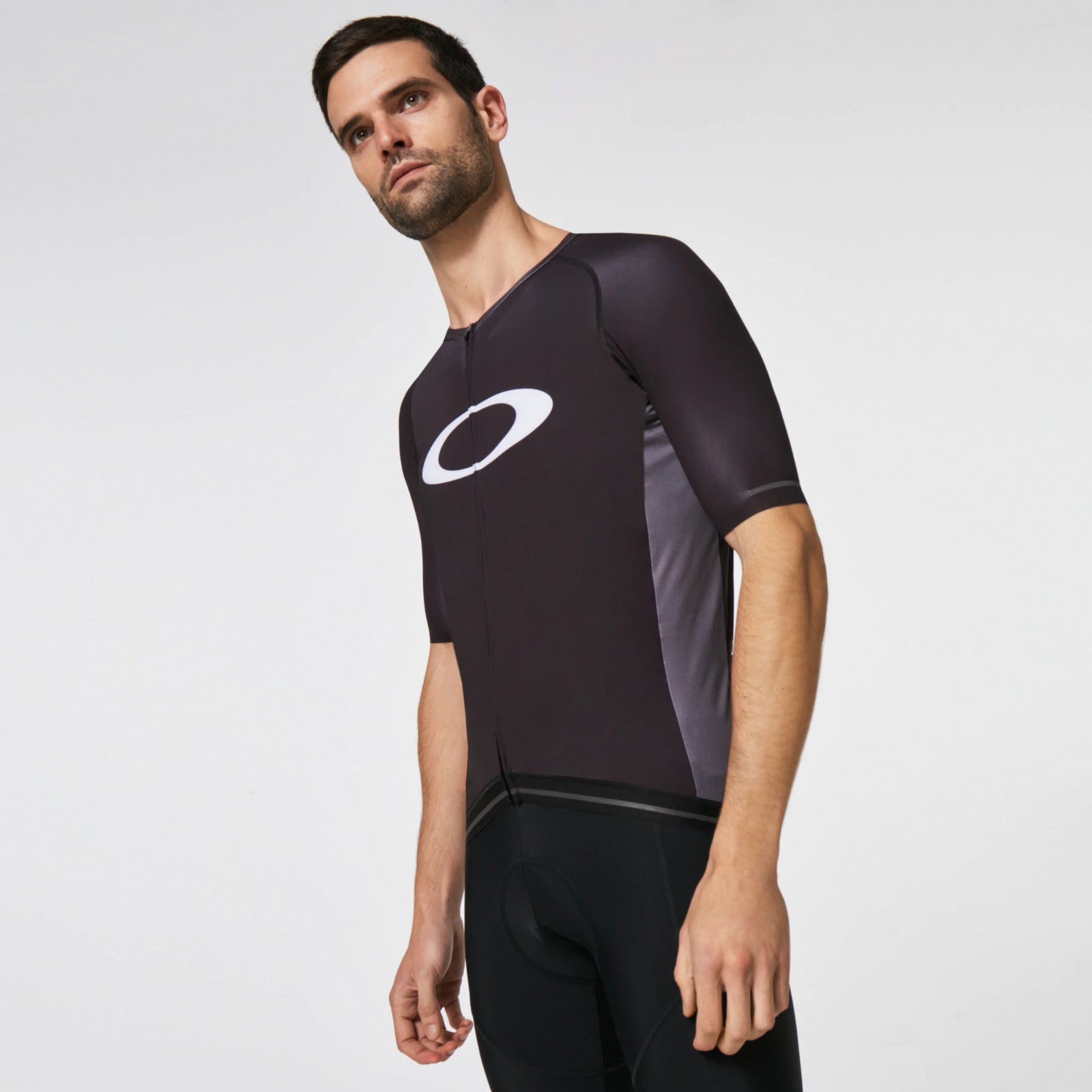Oakley Icon Jersey 2.0 Blackout Cycling Shirt - Men's Performance Bike Jersey (FOA400596 02E) for Road & Mountain Biking