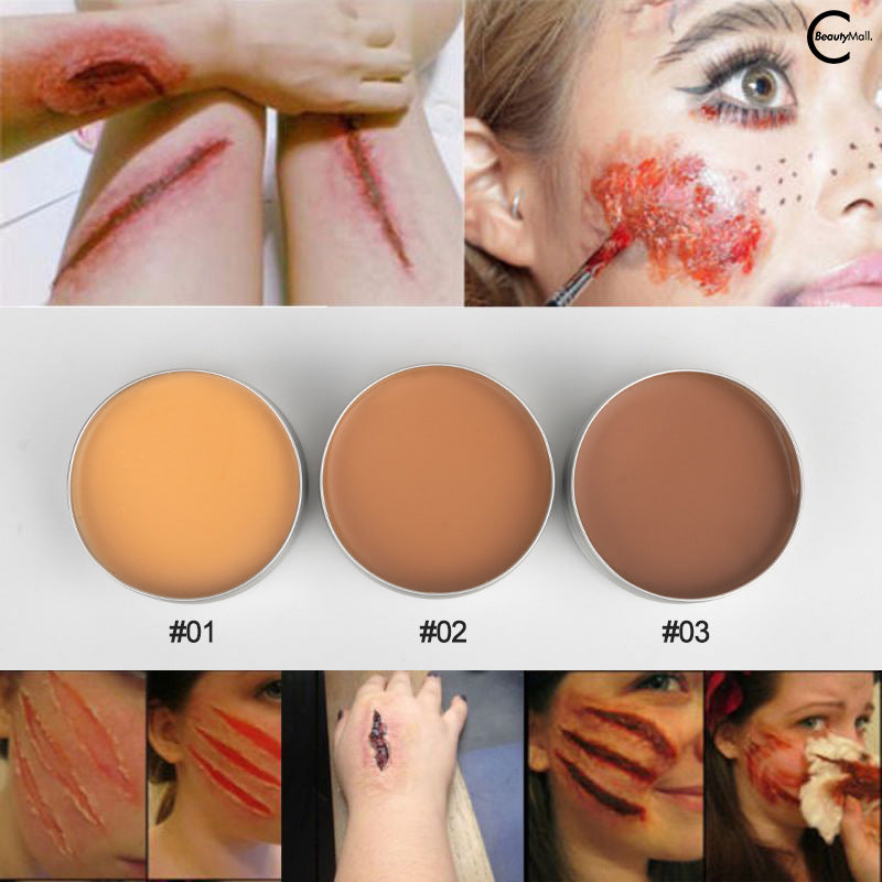 VERONNI Professional Scar Wax for Special Effects Makeup - Realistic Fake Wounds & Cuts for Halloween, Cosplay & Theater - Easy to Apply & Blend SFX Makeup Kit