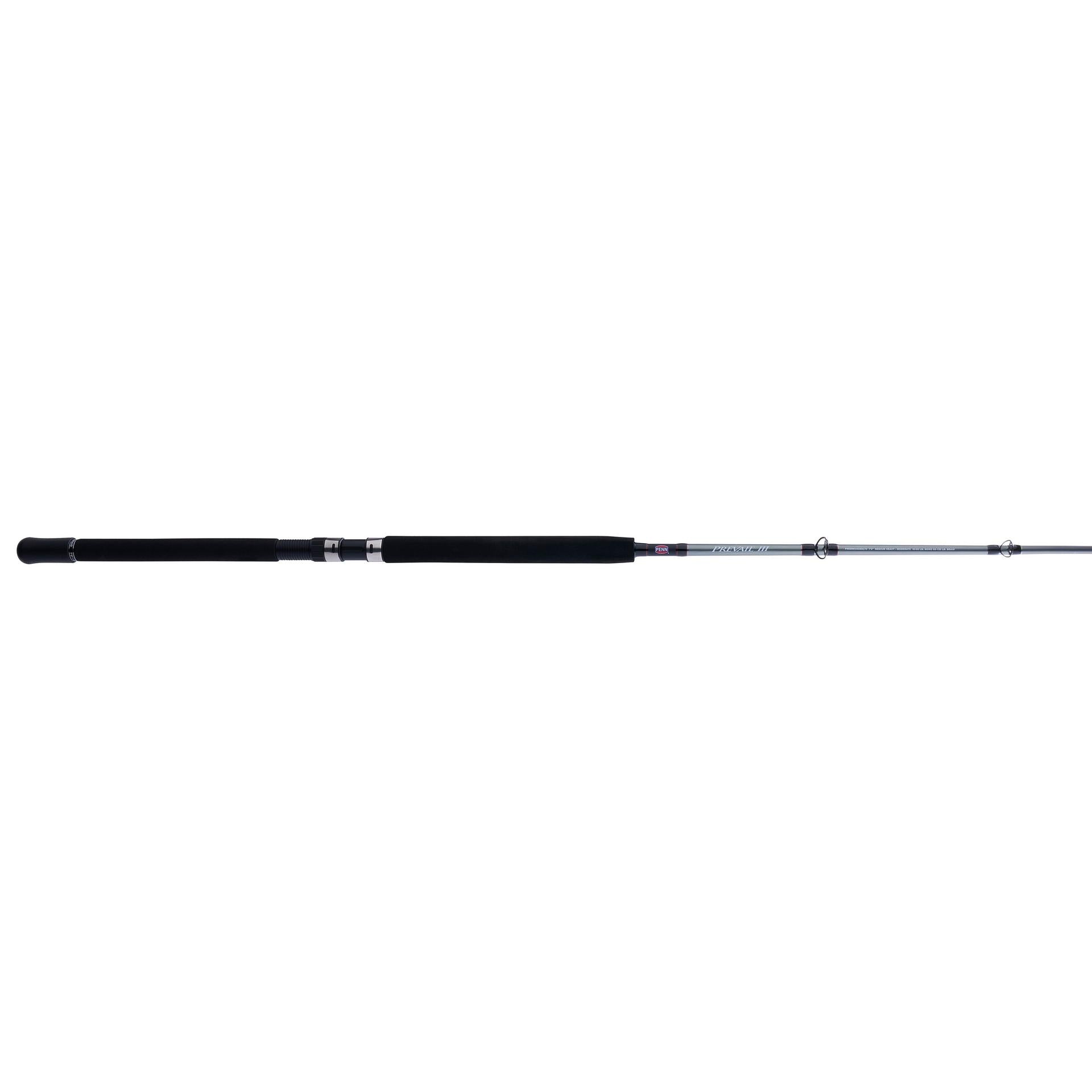 Prevail III Conventional Boat Fishing Rod - Saltwater & Freshwater Trolling Rod for Offshore & Inshore Fishing - Heavy Duty Boat Fishing Rod for Tuna, Marlin, and Big Game Fish