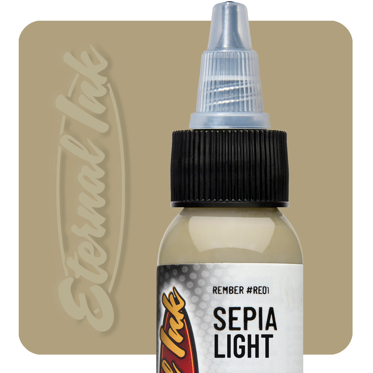 Eternal Remember Sepia Light Ink 1oz - Premium Archival Quality for Calligraphy, Fountain Pens & Scrapbooking