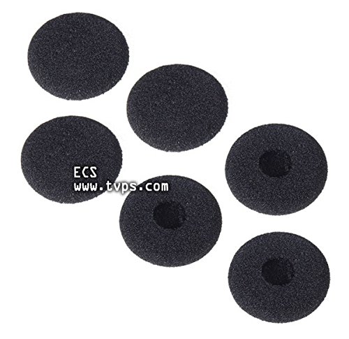 ECS SPEC Transcriber Headset Replacement Ear Cushions (3-Pack) - Comfortable Foam Earpads for Transcription Headsets, Office Work & Call Center Use