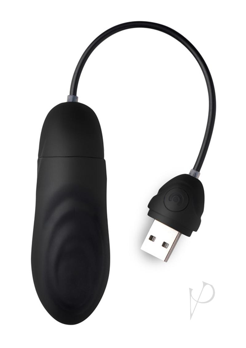 7X Pulsing Rechargeable Silicone Bullet Vibrator with Wired Remote Control - Powerful Personal Massager for Sensual Pleasure & Stress Relief - Perfect for Couples Play & Solo Use (Black)