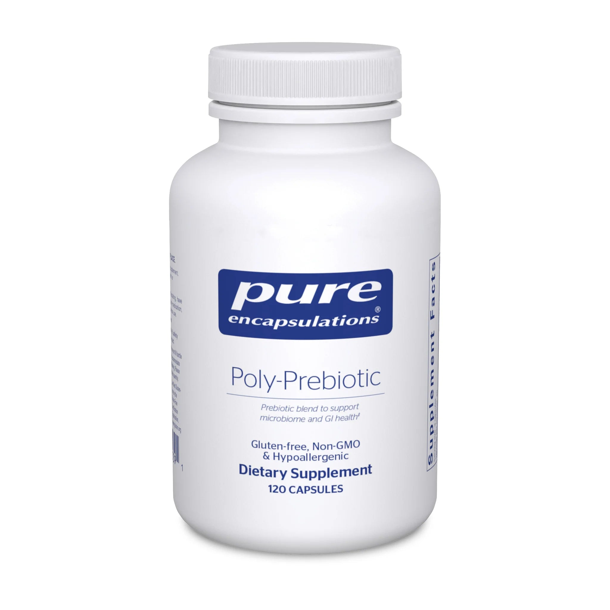 Pe Poly Prebiotic 120 Capsules - Gut Health Supplement for Digestive Support & Immune Boost - Perfect for Daily Wellness & Travel