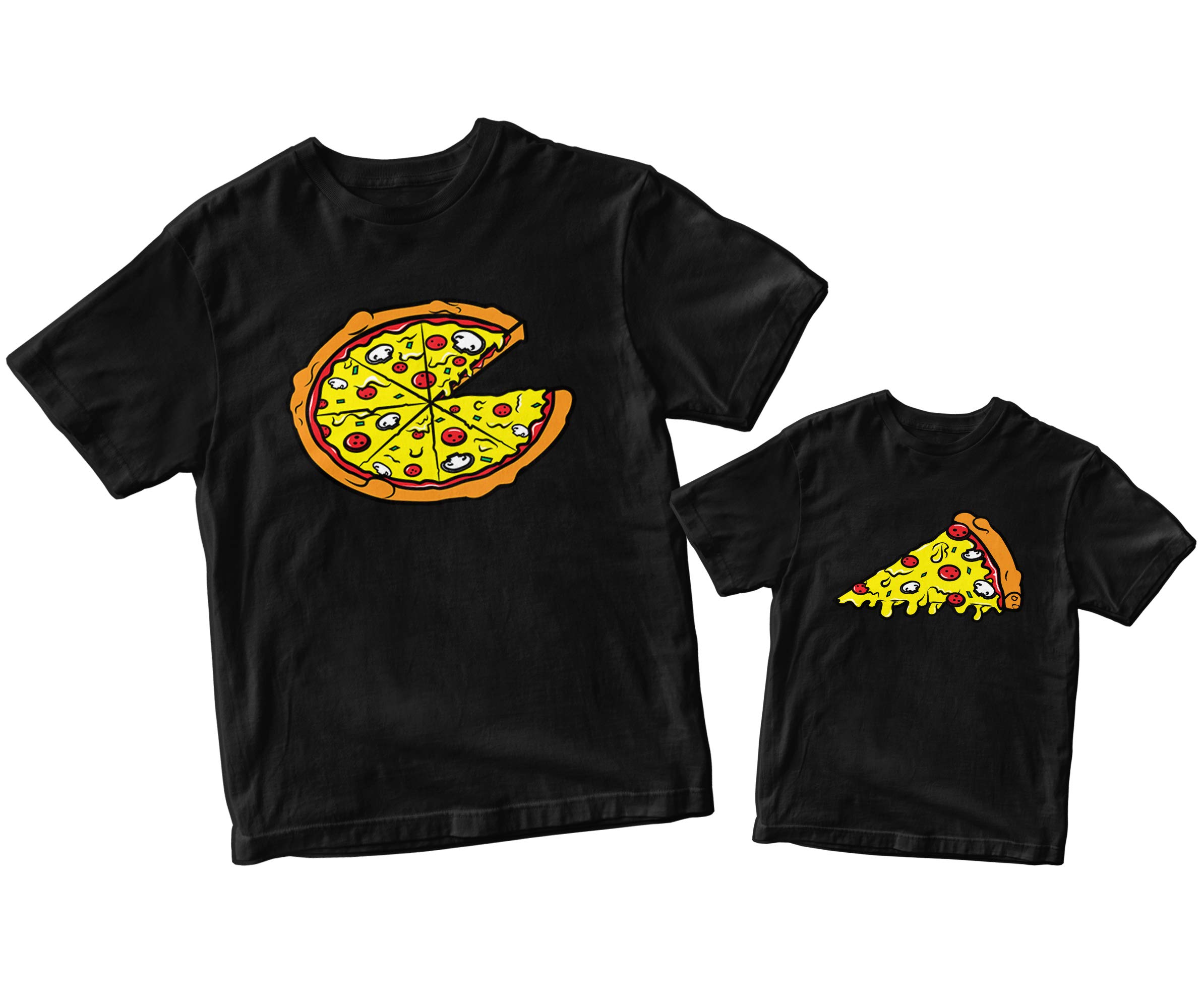 Pizza Pie & Slice Matching Family T-Shirts - Fun Couple & Group Outfits for Pizza Lovers - Perfect for Family Photos, Pizza Parties & Date Nights