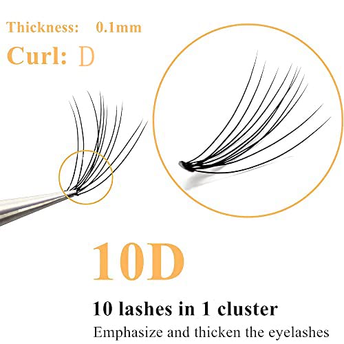Premium 240pcs Faux Mink Cluster Eyelash Extensions - 9-14mm Length, D Curl, 12 Roots per Cluster (0.07mm) for Natural Volume | Perfect for Bridal Makeup, Special Occasions & Daily Glam