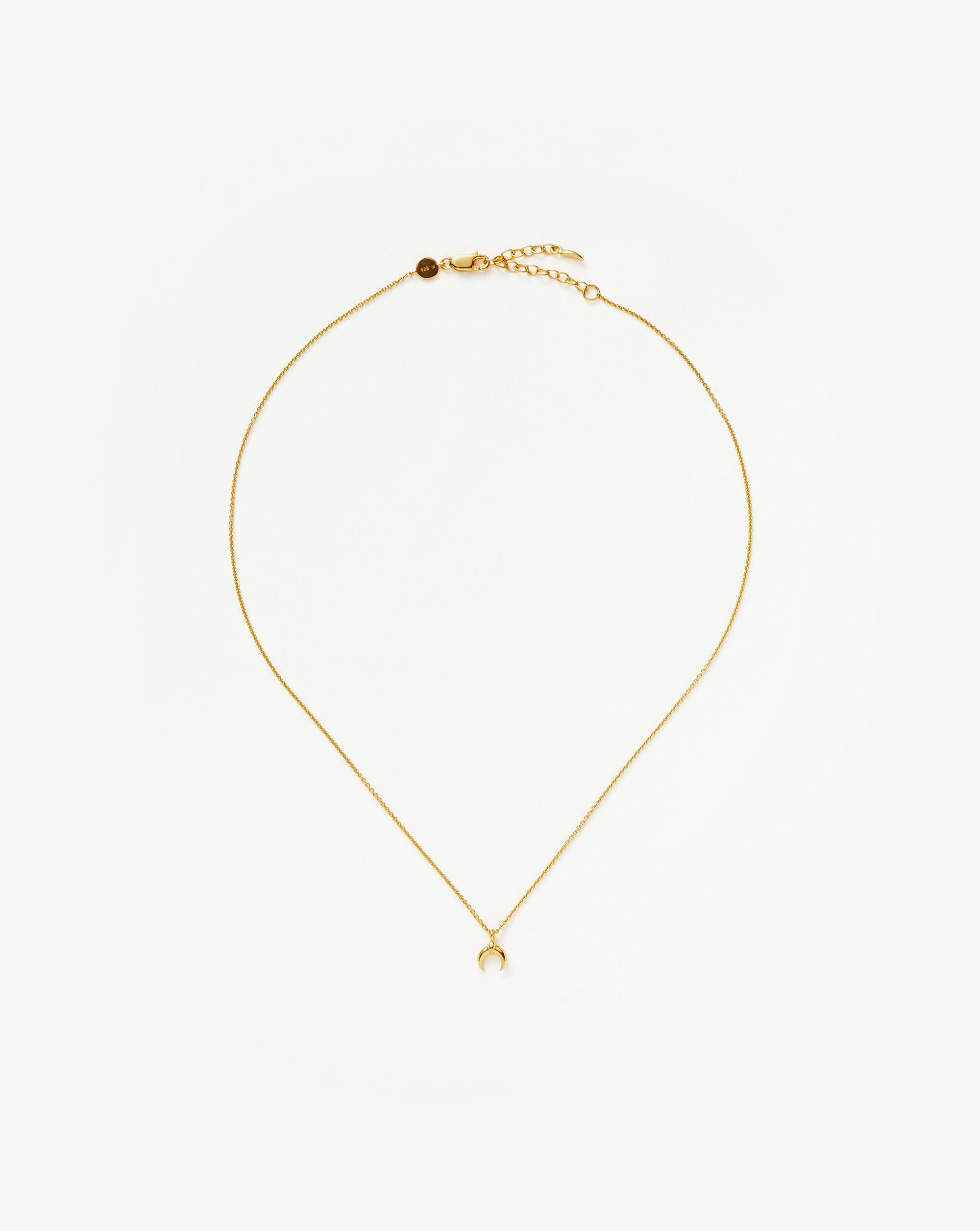 Lucy Williams Tiny Horn Necklace - Dainty Gold Horn Pendant for Women, Minimalist Jewelry Gift for Her | Perfect for Everyday Wear, Layering & Special Occasions
