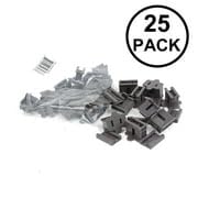 Novelty Lights SPT1 Female Vampire Plugs (25 Pack) - Brown Indoor/Outdoor Christmas Light Connectors, 8 Amp Rating, Easy Slide-On Back for Holiday Decorations, Tree Lighting & Yard Displays